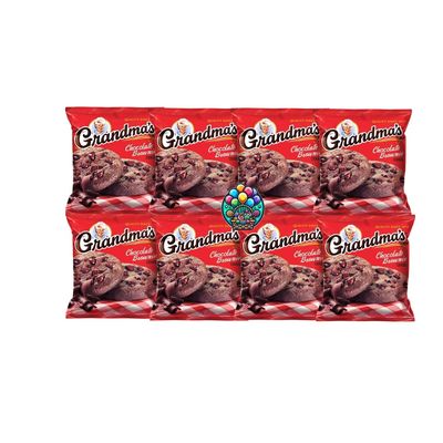 Grandma Cookies Brownie - pack of 8 (2.12oz each) for Halloween, Christmas and more in a NikAn Supplies Bag