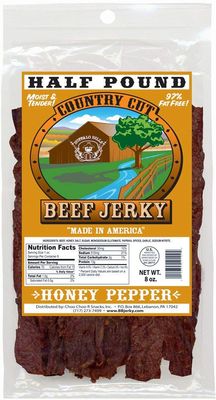 Buffalo Bills 8oz Honey Pepper Country Cut Beef Jerky Pack (made w/natural honey &amp; black pepper)
