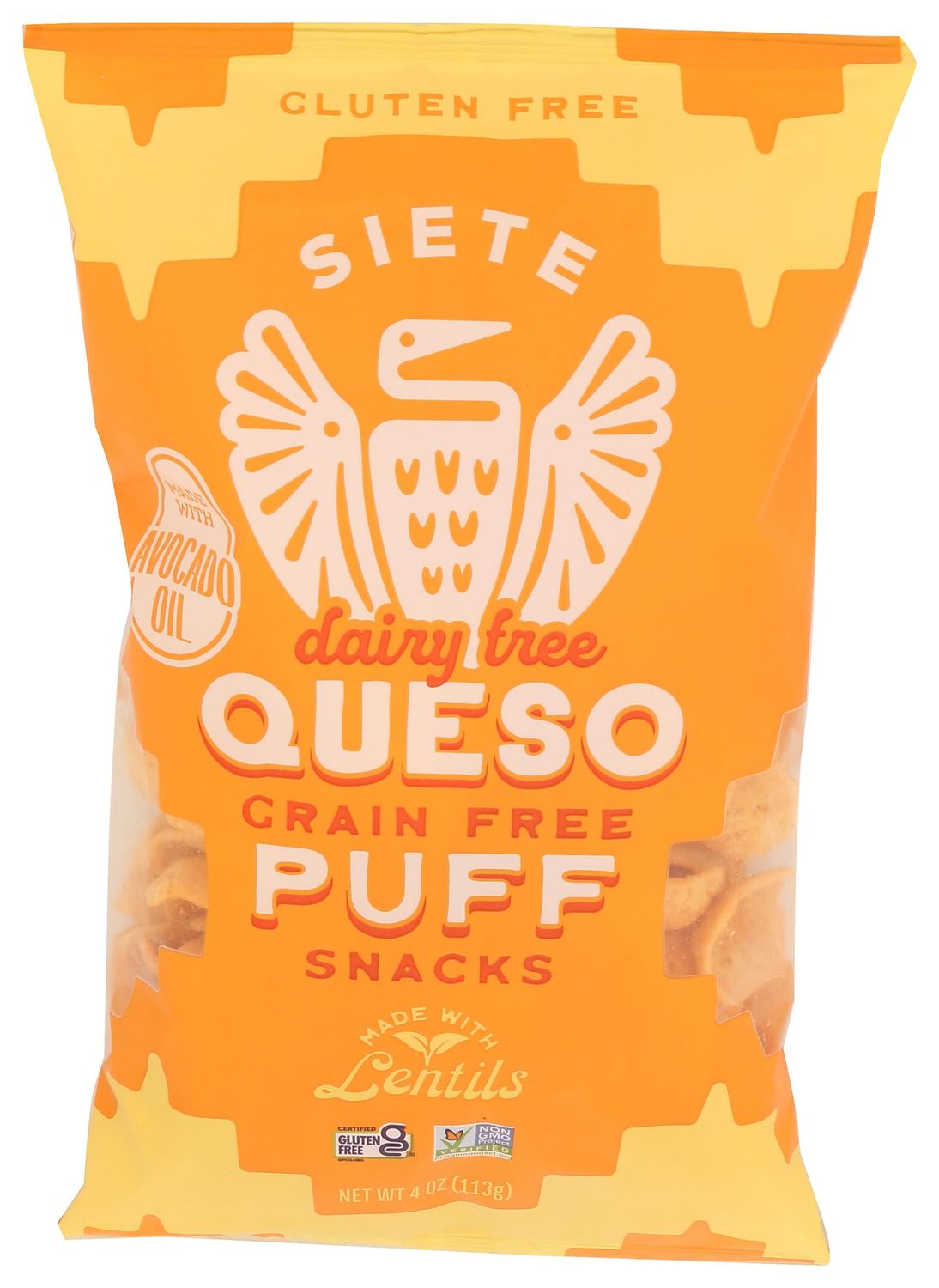 Siete Puffs Queso 4 OZ