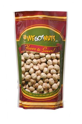 We Got Nuts Blanched Hazelnuts Filberts, Dry Roasted Unsalted - No Shell - Packed Fresh in Resealable Bag (16oz - 1 Pound Bag)