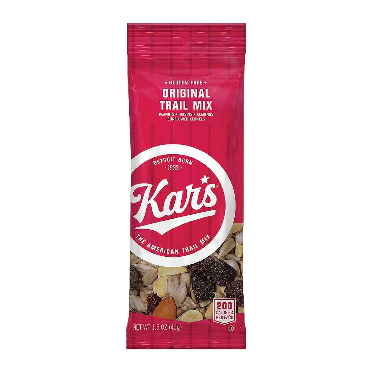 Kars Nuts Original Trail Mix, 1.5 oz Individual Snack Packs - Bulk Pack of 72, Gluten-Free Snacks