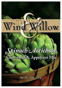 Wind &amp; Willow Spinach Artichoke Cheeseball &amp; Appetizer Mix