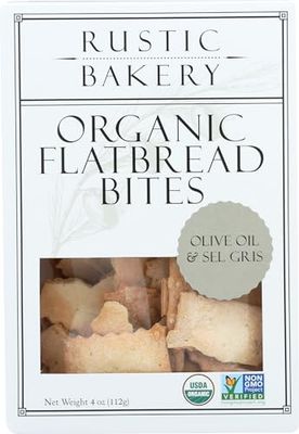 RUSTIC BAKERY Olive Oil Sel Gris Flatbread Bites, 4 OZ