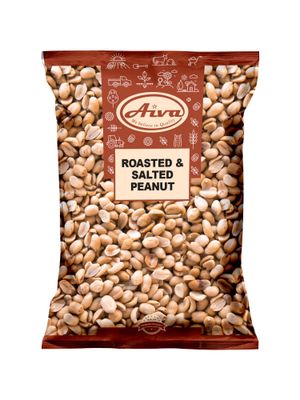 Aiva Roasted and Salted Peanuts (Premium Grade Quality) - Crunchy and Savory Snack for Snacking, Cooking, and Toppings - 10 LB