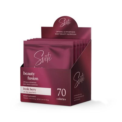 Hydrolyzed Collagen Powder for Women Multi Beauty Superfood with Hyaluronic Acid, Biotin, Vitamin C, Zinc, Probiotics, CoQ10  Keto Protein  Berry Flavor (7 Single Serve Packets) by Svete