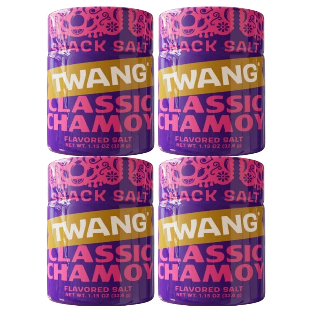 Twang Twangerz Original Chamoy Flavored Salt Snack Topping  Gift Pack of 4, 1.15 oz. Shakers (1.15oz Chamoy)