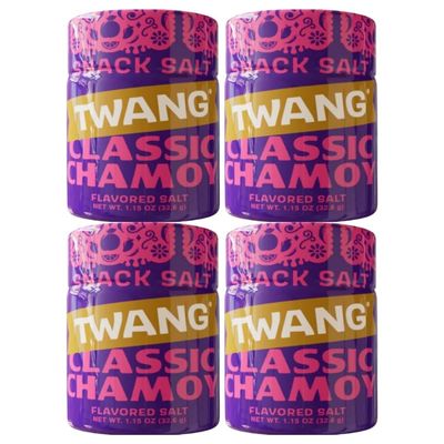 Twang Twangerz Original Chamoy Flavored Salt Snack Topping  Gift Pack of 4, 1.15 oz. Shakers (1.15oz Chamoy)