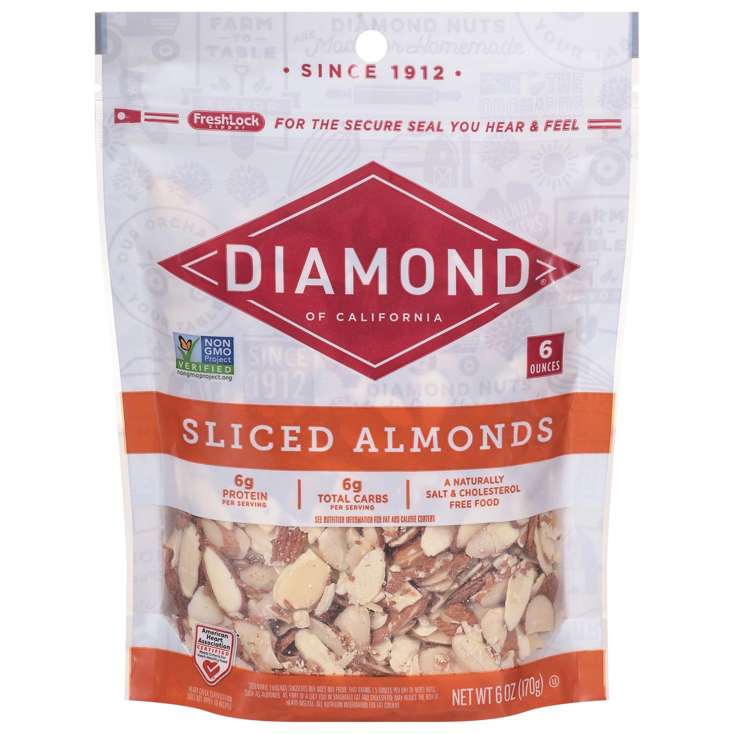 Diamond of California Sliced Almonds, 6 oz, 1 unit