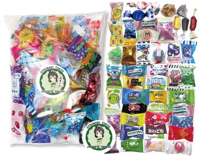 OTSUMAMI TOKYO Japanese Candy Variety Pack, 50 Pcs, Japanese Snacks Hard Candy Assortment Boxes,Tuffy Candies, Snack Mystery Box, Throat Lozenge