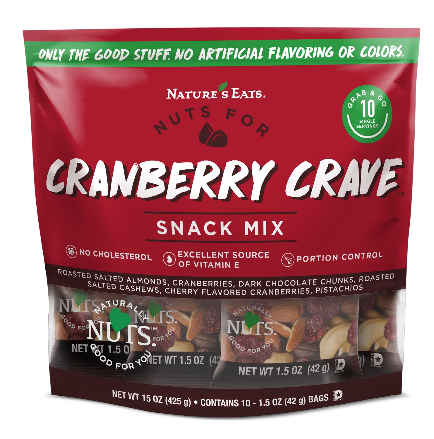 Nature&#39;s Eats Cranberry Crave Snack Pack, 15 Oz