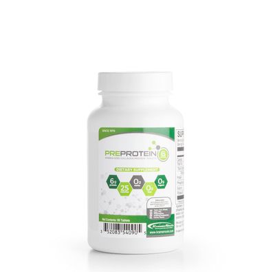 PreProtein Unflavored Hydrolyzed Collagen Protein Sugar-Free Fat-Free Carb-Free, Amino Acids Protein Tablets, Used by Healthcare Systems, 90 Tablets