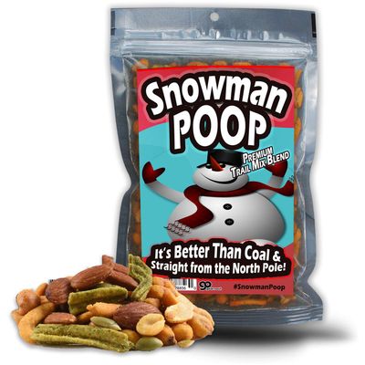 Snowman Poop Trail Mix - Holiday Food Gifts for Teens and Adults - Gourmet Trail Mix, Funny Stocking Stuffer, Made in the USA