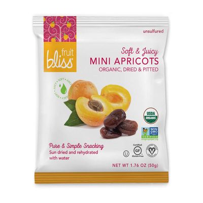 Fruit Bliss Mini Fruit Snacks Individual Snack Size Bags 1.76 Ounce Each (6 Pack)