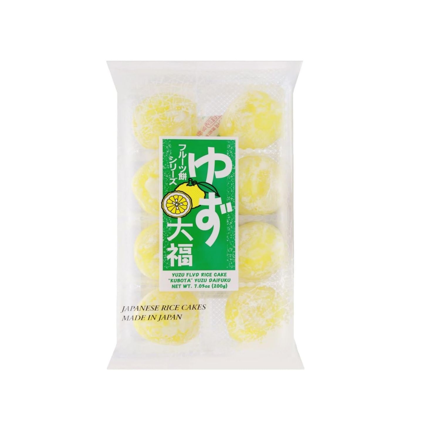 Generic MarcoPolo Japanese Fruit Mochi Kubota Daifuku Soft Rice Cake - Yuzu Flavor