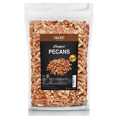 Premium Raw Chopped Pecans 64oz (4 lb)  American-Grown, Non-GMO  Batch Tested Gluten &amp; Peanut Free  No PPO or Preservatives  Rich Flavor for Snacking &amp; Cooking