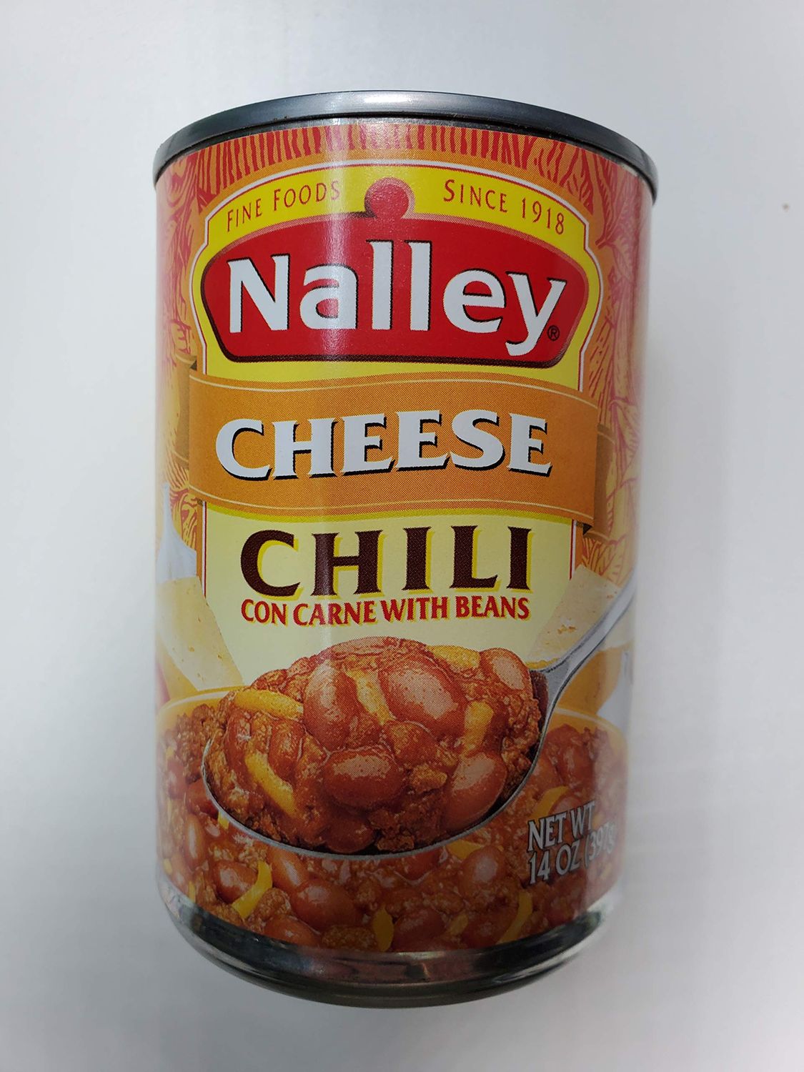 Nalley Cheese Chili Con Carne with Beans, 14-ounce Cans (Pack of 6)