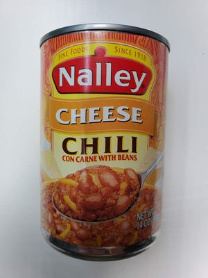 Nalley Cheese Chili Con Carne with Beans, 14-ounce Cans (Pack of 6)