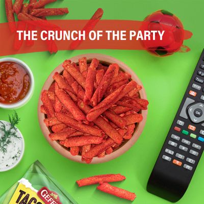 Gefen Chili Lime Tacoroos, Rolled Tortilla Chips, 1oz (12 Pack)  Crunchy &amp; Spicy Chips  Extreme Heat