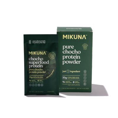 Mikuna Vegan Protein Powder (Pure Chocho, 8 Servings) - Plant Based Chocho Superfood Protein - Dairy Free Protein Powder Packed with Vitamins, Minerals &amp; Fiber - Gluten, Keto &amp; Lectin-Free