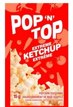 Pop n Top Popcorn Snack Seasoning 24x15g - Ketchup