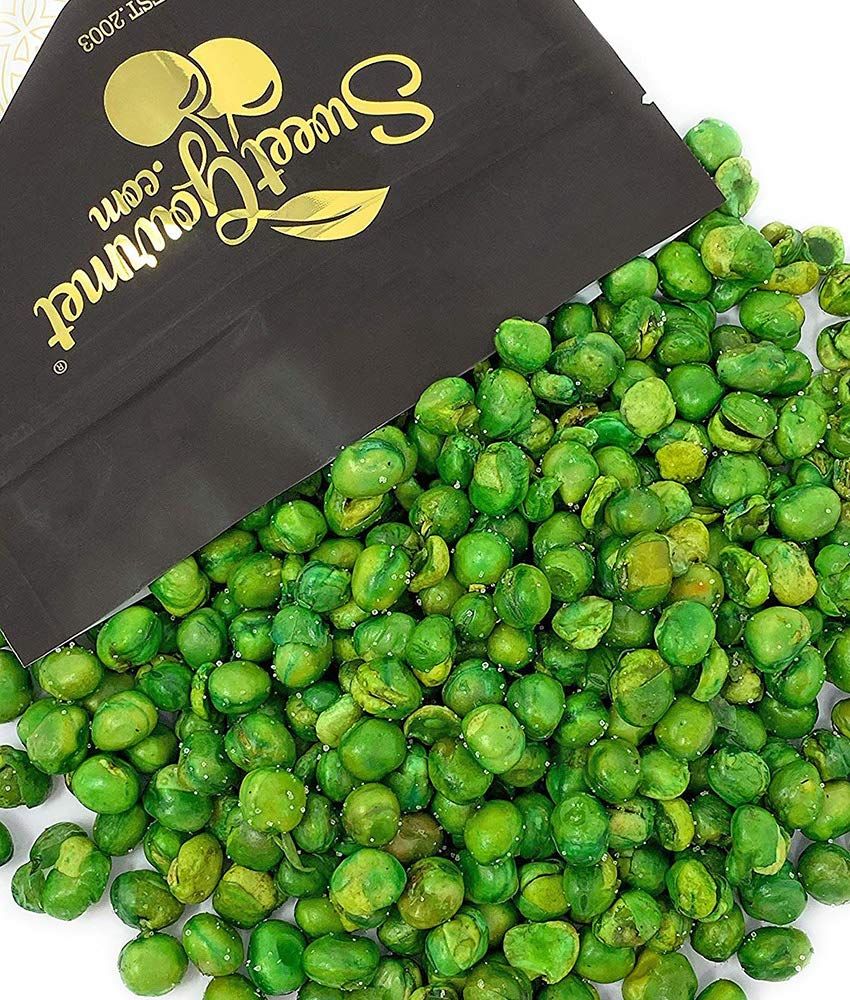 SweetGourmet Roasted &amp; Salted Green Peas  Healthy Snacks  2 Pounds