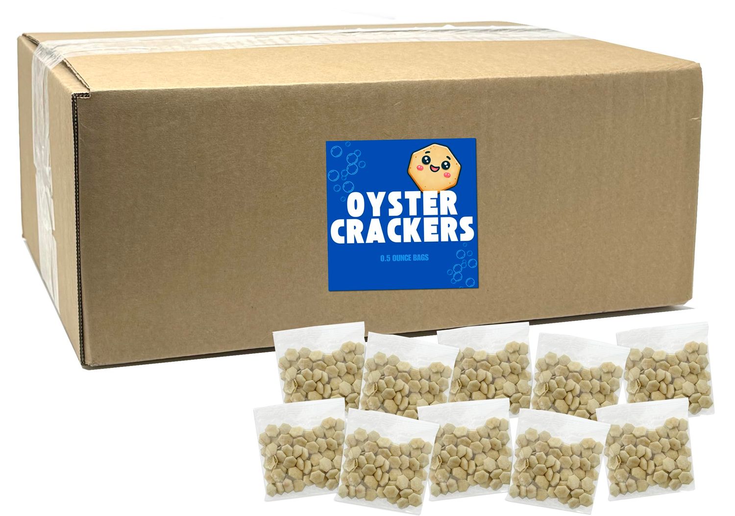 Oyster Crackers Individual Packages, Soup Crackers Oyster Crackers Bulk Pack of 150, Kosher Oyster Crackers