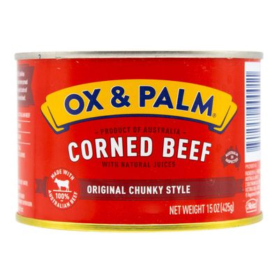 Ox &amp; Palm Australian Corned Beef Original Chunky Style 15 oz (Pack of 1)