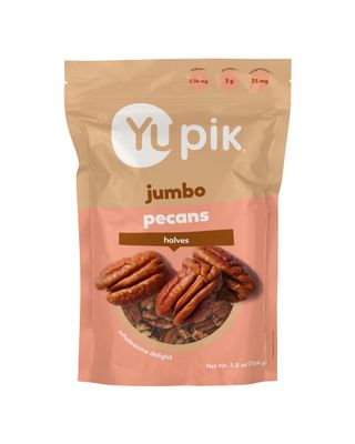 Yupik Jumbo Pecan Halves, 5.8 Oz, Gluten-Free, Kosher, Raw Nuts, Shelled, Unsalted, Unroasted, Healthy Snacks, Source of Fiber &amp; Copper