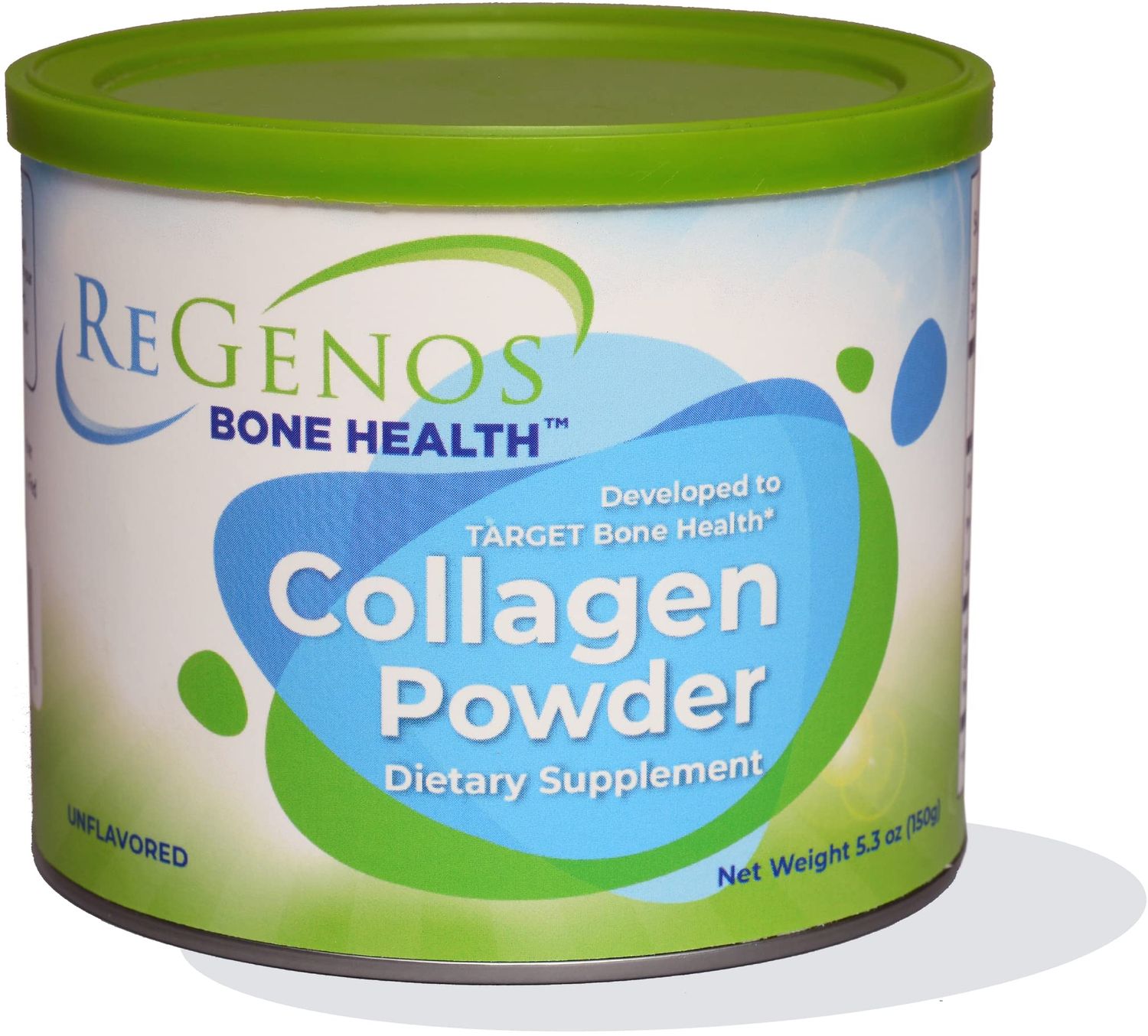 ReGenos Bone Health Collagen, Regenos Collagen, Bioactive Collagen Peptides Powder Supplement, Hydrolyzed Collagen, Unflavored Collagen, Protein, Gluten Free, Kosher, 30 Day Supply (1 Pack)