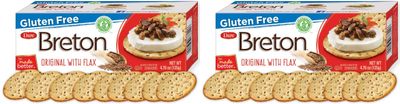 Dare Breton Gluten Free Crackers, Original with Flax, 4.76 Ounce,Pack of 1 (Tw Pck)