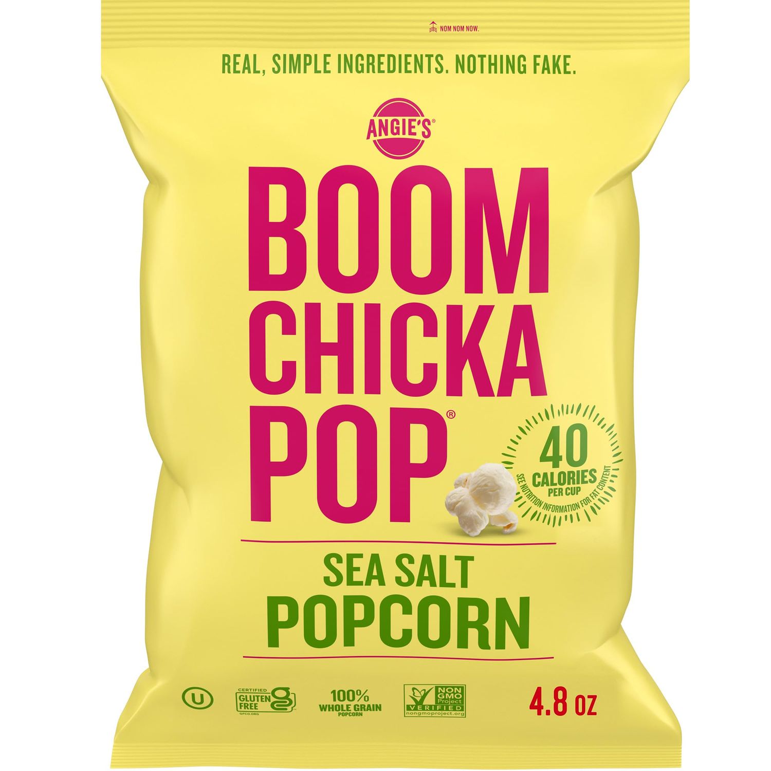 Angie's BOOMCHICKAPOP Sea Salt Popcorn, 4.8 oz.