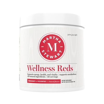 Martha Stewart Wellness Reds - A Blend of Antioxidant-Rich Superfoods with Beet Root Powder for Health - Energy Powder Drink Mix  Fruit Protein Powder  Antioxidants Supplement Pomegranate