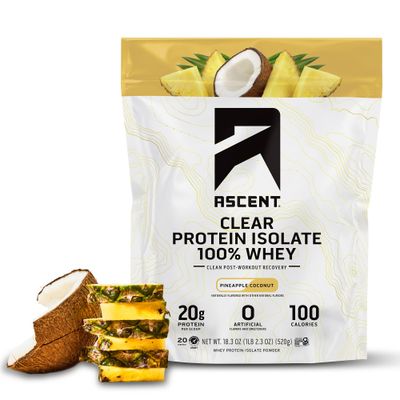 Ascent Clear Whey Protein Isolate - Pineapple Coconut