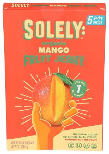 Solely Fruit Jerky Mango 5Pk 4.1 OZ