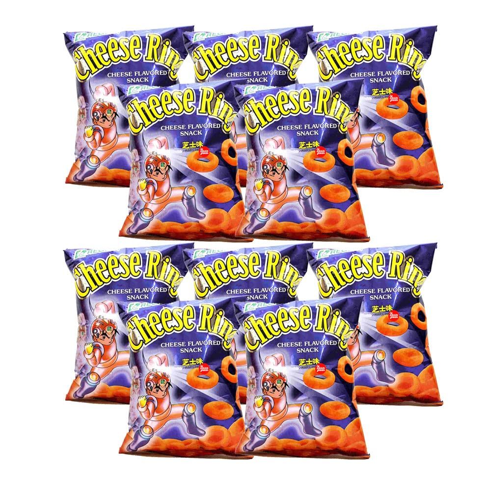 REGENT CHEESE RING CHEESE FLAVORED SNACK PACK OF TEN 2.12 OZ A PACK