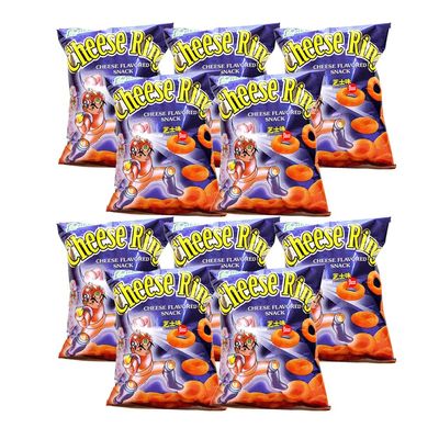 REGENT CHEESE RING CHEESE FLAVORED SNACK PACK OF TEN 2.12 OZ A PACK