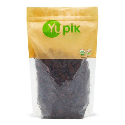 Yupik Organic Cranberries, Apple Juice Infused, 2.2 lb, Pack of 6, Non-GMO, Gluten-Free, Vegan, Kosher, Dried Fruits, No Added Sugar, Plump &amp; Chewy, Source of Fiber, Healthy Snacks, Ideal for Baking