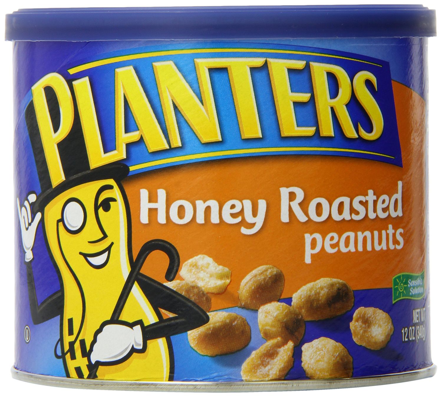 Planters Honey Roasted Peanuts (12oz Canister, Pack of 3)