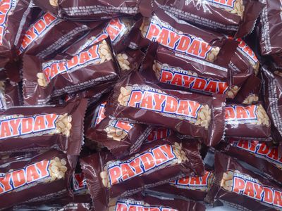 Pay-Day Easter Peanut Caramel Bars - Snack Size Candy Bar - 3 lb Pounds Individually Wrapped Covered Peanut Caramel Bars
