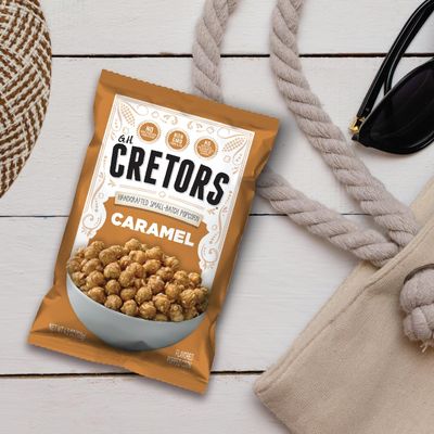 G.H. Cretors Caramel Corn - Irresistible Gourmet Caramel Popcorn Snacks in Individual Bags, 8 Oz (Pack of 6)