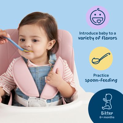 Gerber 2nd Food Baby Food Peach Puree, Natural &amp; Non-GMO, 4 Ounce Tubs, 2-Pack (Pack of 8)