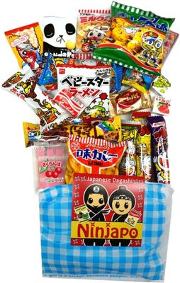 Assorted Japanese Junk Food Snack &quot;Dagashi&quot; Economical 20 Packs of 19 Types Ninjapo Japan