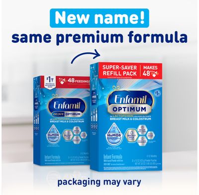Enfamil Optimum Baby Formula, Our Closest Formula to Breast Milk, Immune-Supporting Lactoferrin also found in Breast Milk, Brain-Building DHA, 30 Oz
