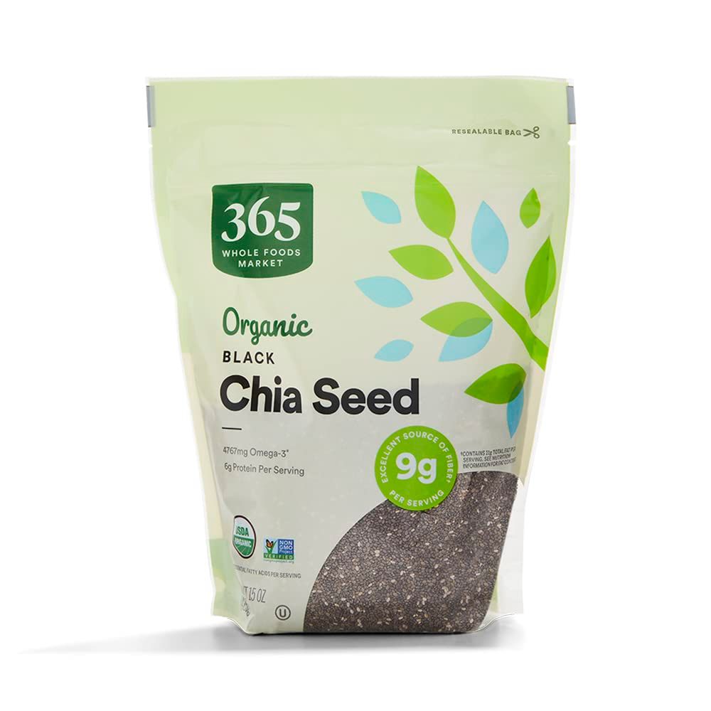 365 by Whole Foods Market, Organic Black Chia Seeds, 15 Ounce