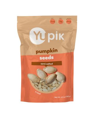 Yupik Semi-Salted Pumpkin Seeds in Shell, 6.5 Oz, Kosher, Gluten-Free Seeds, With Sea Salt, Healthy Snacks, Rich in Fiber