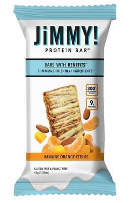JiMMY&#39;S Immune! Citrus Blast Immune Support Bar - 15 Count - Protein Bar with Immune Fortifying Ingredients: Vitamin C, Turmeric, Orange, Mango, Acerola Cherry and Almonds
