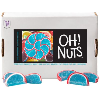 Oh! Nuts Blue Raspberry Jelly Fruit Slices Sugar Candy - 5 LB Bulk Bag  Traditional Old Fashioned Chewy Gummy Sweet Confectionery  Gluten-Free, Kosher Certified Pareve (150 CT)