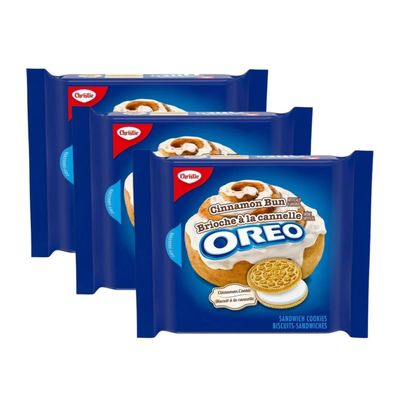 ETC Unlimited Oreo Cinnamon Bun Cookies, 303g/10.7oz, 3 Count, Imported from Canada