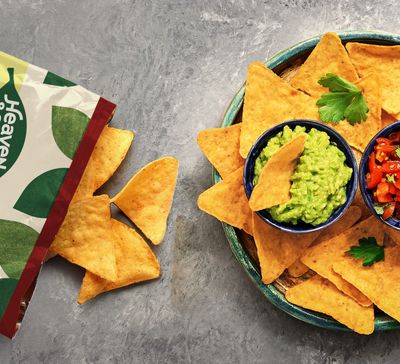 Heaven &amp; Earth Sweet BBQ Tortilla Chips, Grain Free Tortilla Chips, 4.5oz (2 Pack)  Corn Free  Gluten Free  Kosher for Passover