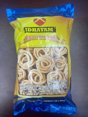 MEENAKSHI OVERSEAS LLC THENKULAL MURUKKU BY IDHAYAM SOUTH INDIAN DELITE 12 OZ / 340 GMS